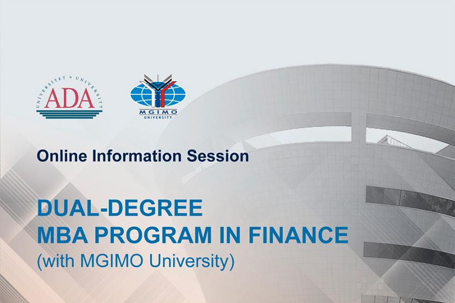 Презентация программы МВА «Finance»